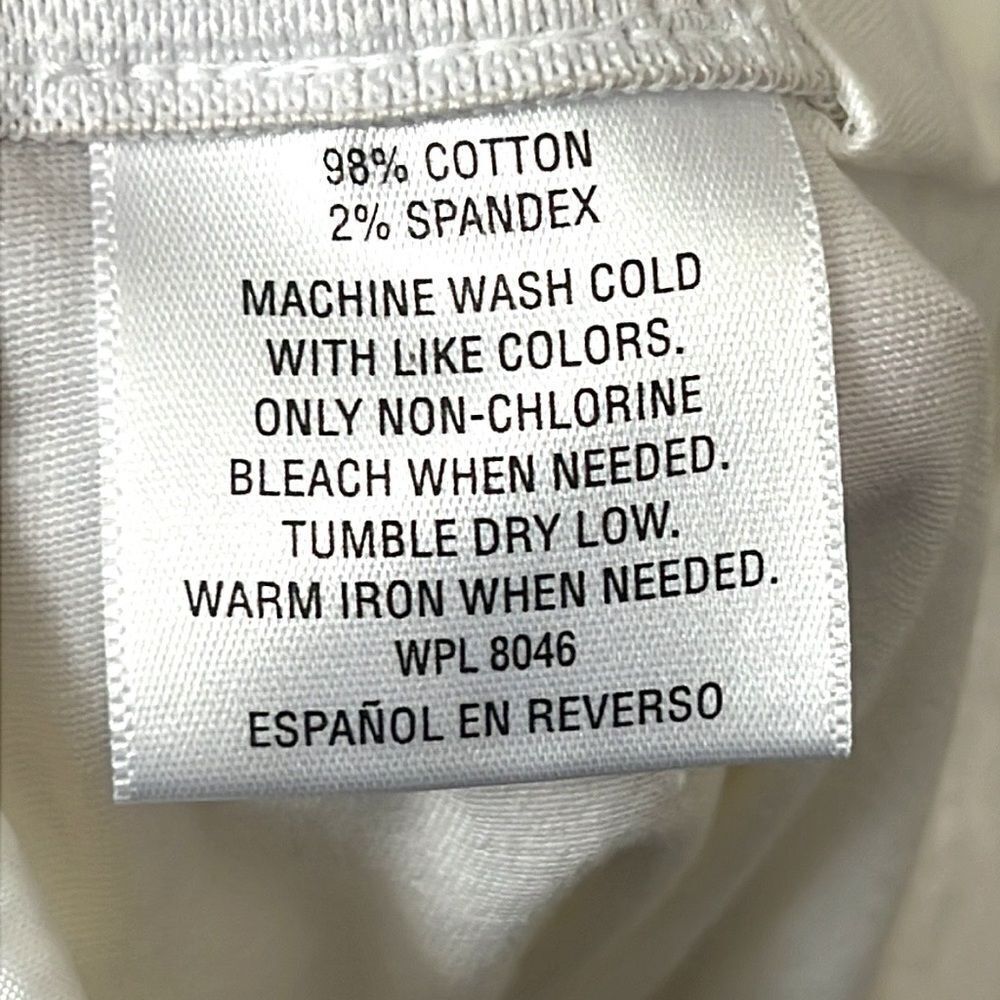 JM Collection White Capri Pants Size 18 NWT Rhinestone Details Pockets - Picture 8 of 11